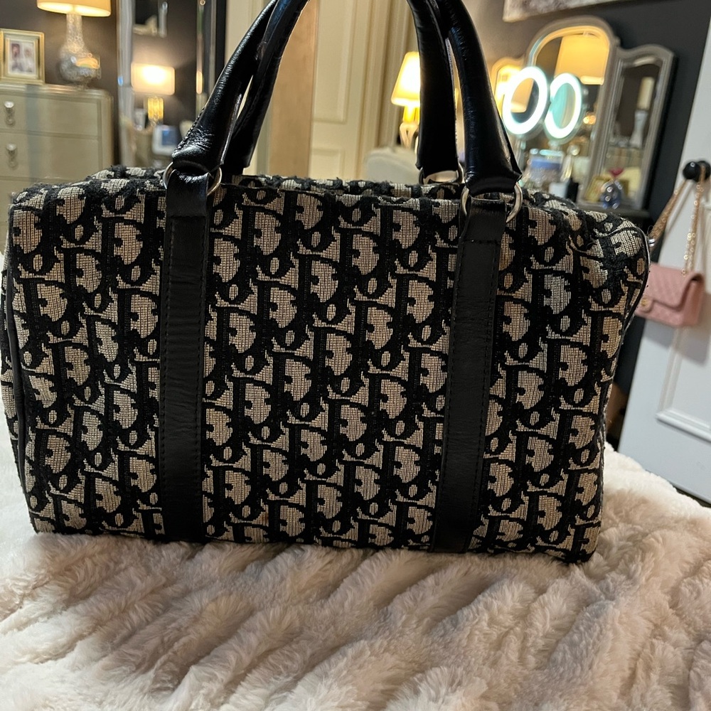 Vintage Blue and Tan monogram DIOR Bag 💖💖💖💖 - Picture 3 of 17